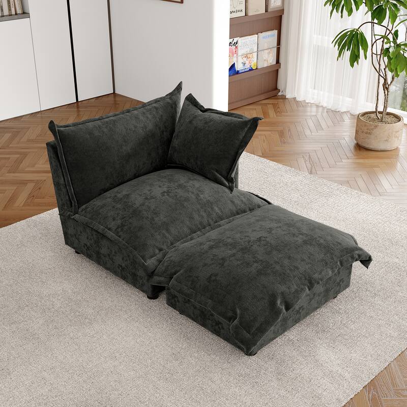 Double Layer Cushion Comfy Cloud Modular Sectional Sofa Set