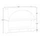 preview thumbnail 5 of 4, Kids Curve Appeal Wall Shelf with 3 Hooks – White