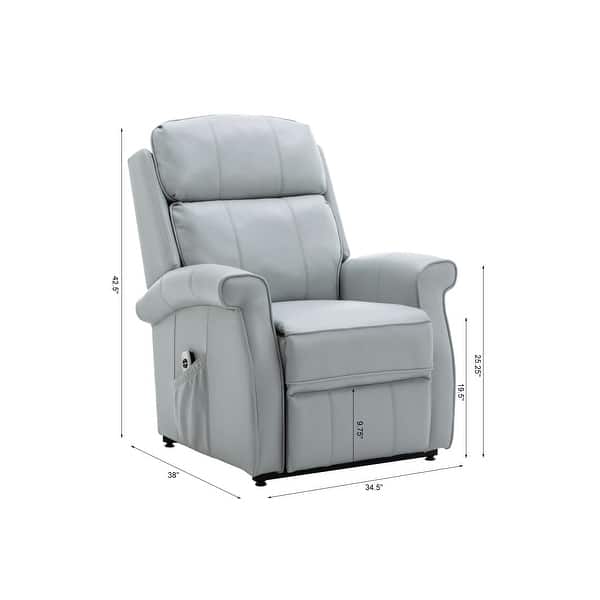 dimension image slide 3 of 4, Lawrence Traditional Lift Chair by Greyson Living