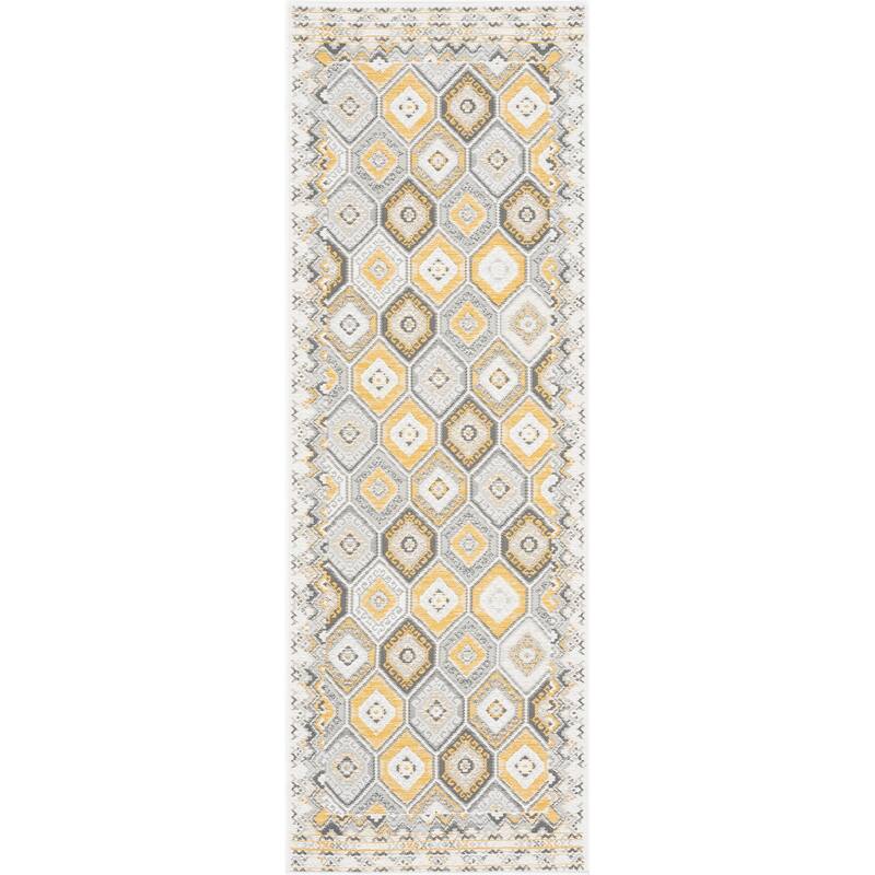 Alfresco Nautical & Coastal Geometric Reversible Indoor/Outdoor Area Rug