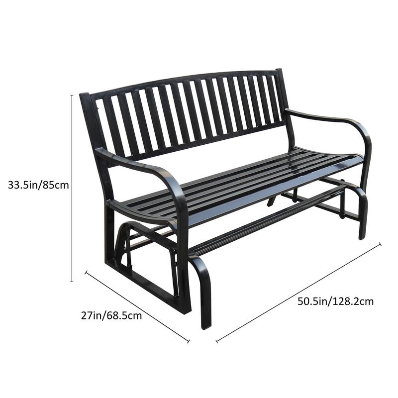 Maypex Double Seaters Steel Glider Bench