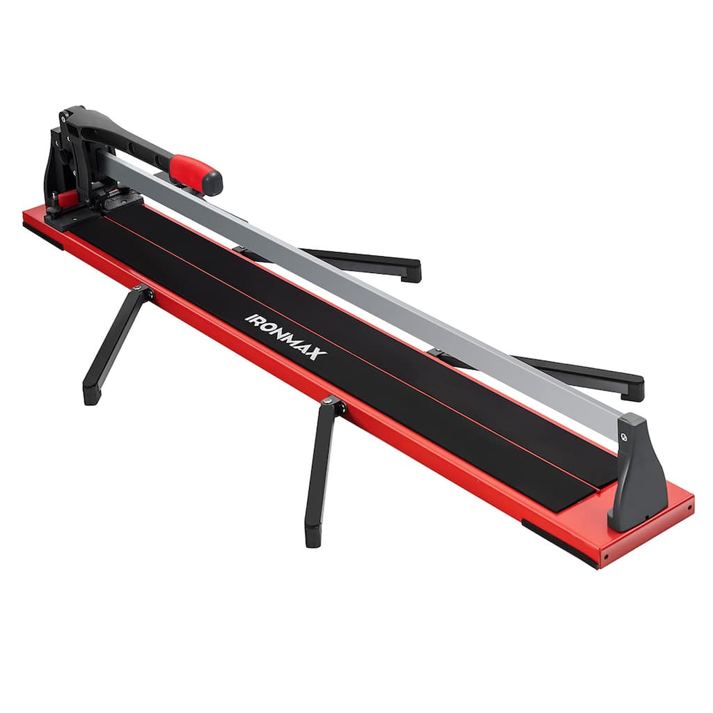 IronMax 48'' Manual Tile Cutter Porcelain Cutter Machine Tungsten - Black/Red - 56.5''x 9''x 9''(Lx Wx H)