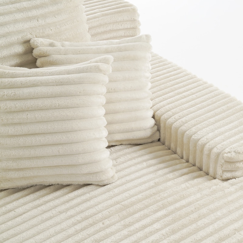 Cathy 82" W No Assembly Required Chaise Sofa Lounge Sectional Couch