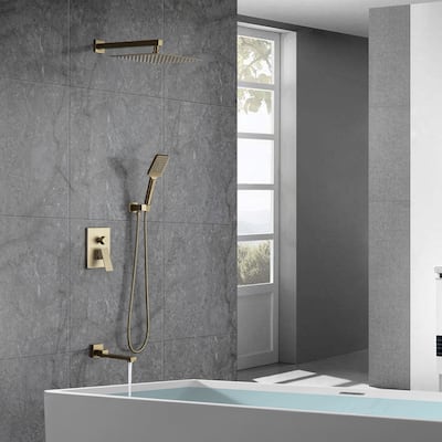 CLihome 3-Spray with 3 Functions Wall Mount Dual Shower Heads