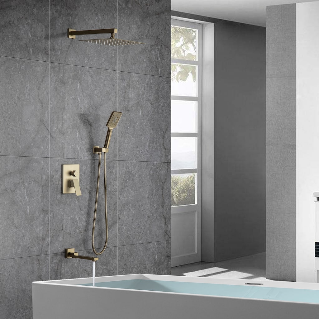 CLihome 3-Spray with 3 Functions Wall Mount Dual Shower Heads