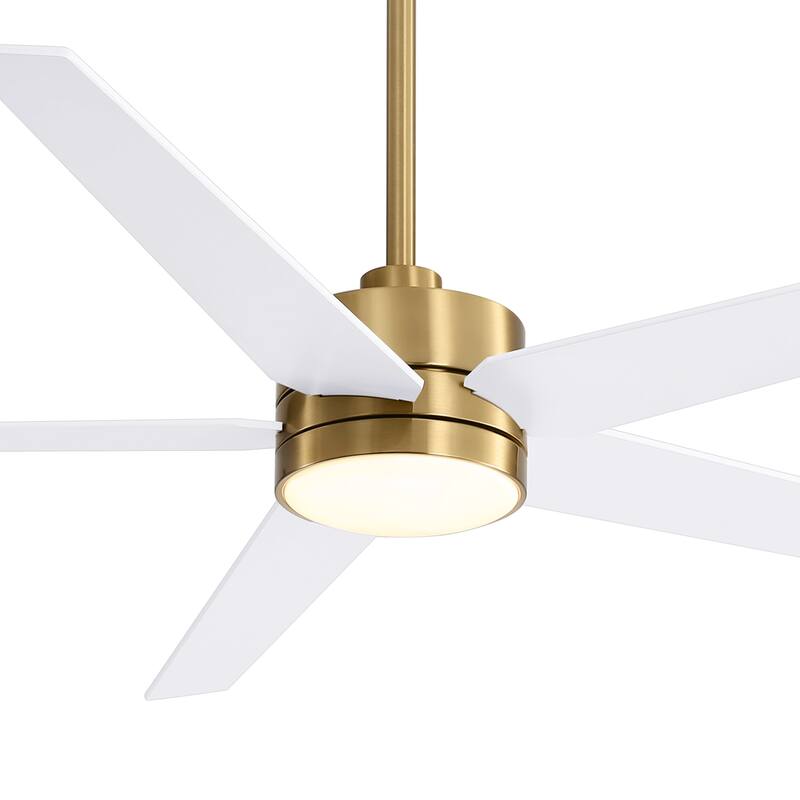 65 in. Integrated LED Indoor Ceiling Fans with Light and Remote Control Included