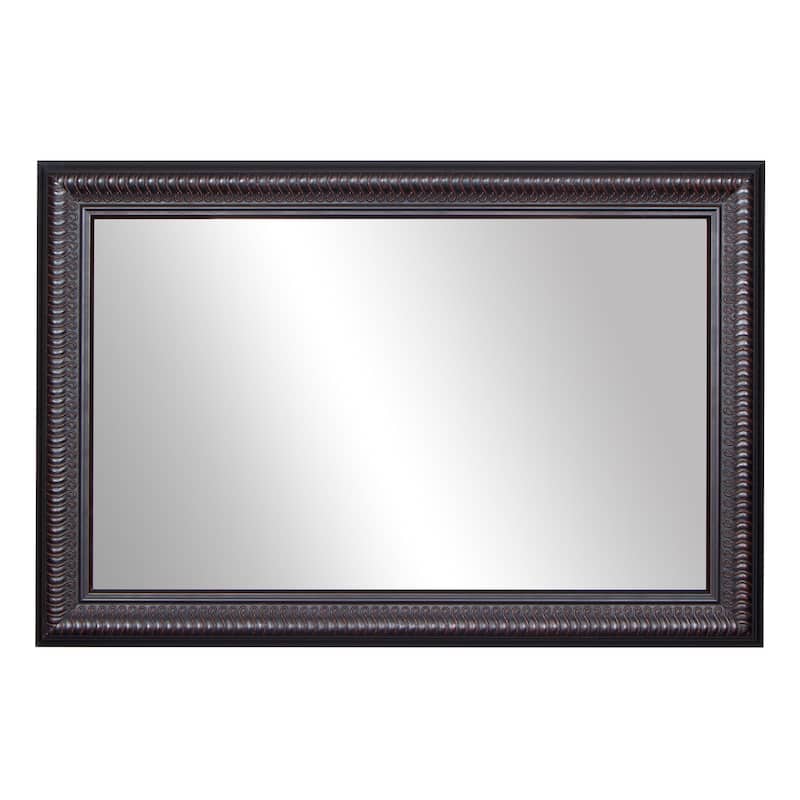 Frame My Mirror Cherry Chocolate Framed Wall Mirror, Solano Design