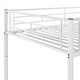 preview thumbnail 9 of 16, Contemporary Twin over Twin Metal Bunk Bed with Solid Stability, Save Space or Split Into 2 Beds, Crafted for Safety, White