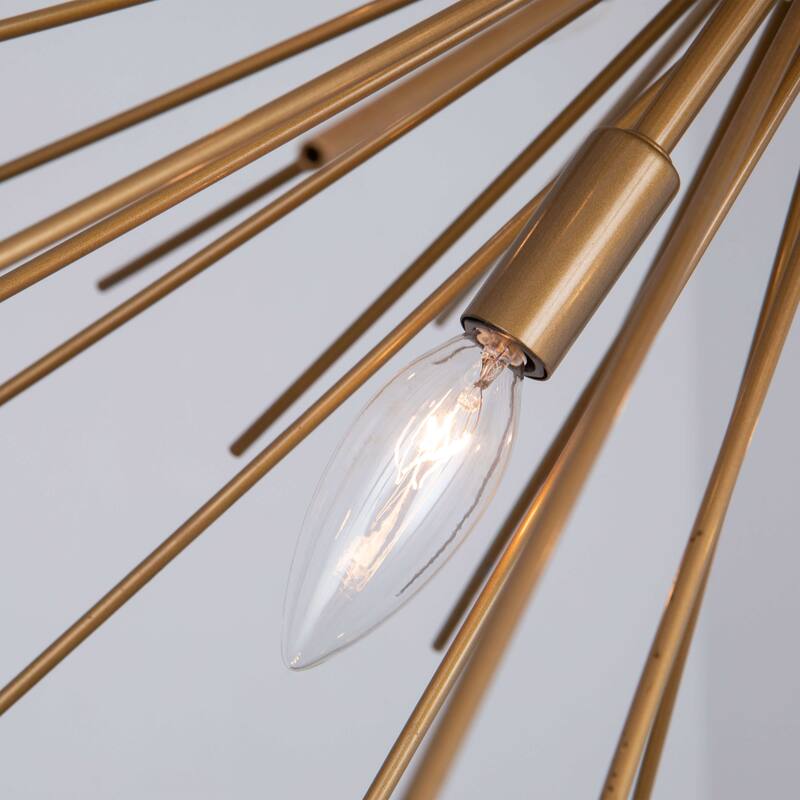 Valeria 12-light Shiny Bronze Sputnik Sphere Chandelier