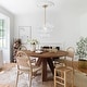 preview thumbnail 3 of 63, Glam Single-light Dining Room Glass Globe Bubble Chandelier - 17.7 in