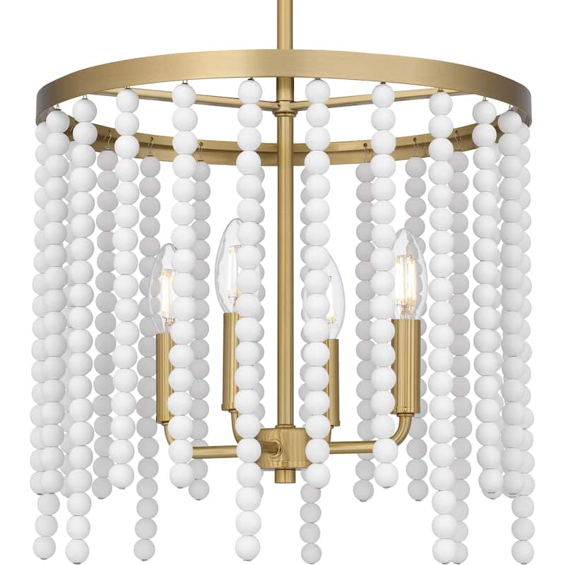 Apelle 4-Light Aged Brass Pendant Light