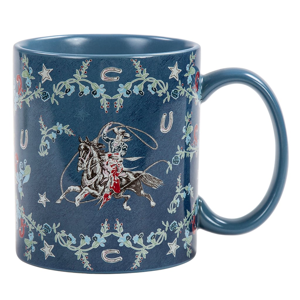 Tasha Polizzi for Paseo Road Lee Western Durable Ceramic 4 Piece Mug Set