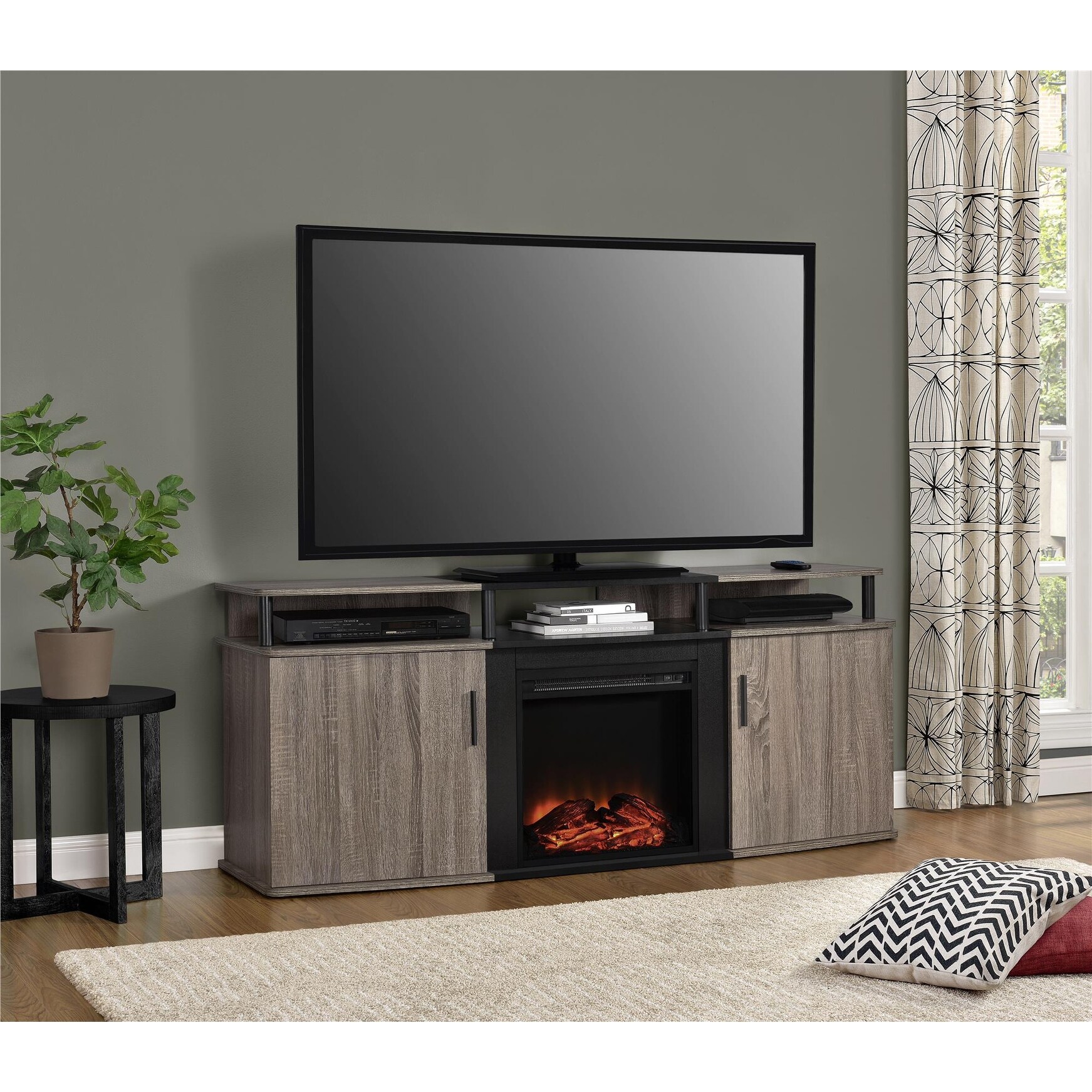 Avenue Greene Ford Electric Fireplace TV Console for TVs up to 70-inches  Wide - On Sale - Bed Bath u0026 Beyond - 20186965