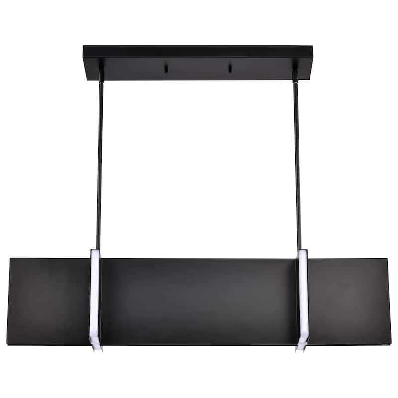 Blaine 38 Inch LED Island Pendant Matte Black Acrylic Lens - Matte Black