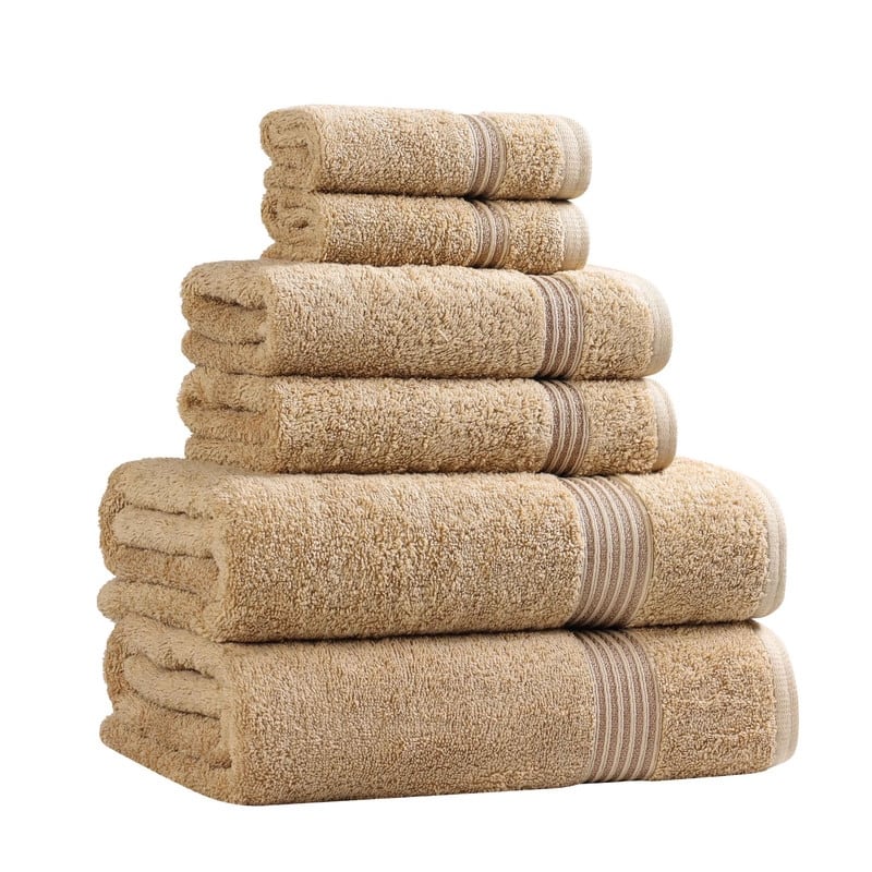 Superior Heritage Egyptian Cotton Absorbent 6-Piece Towel Set
