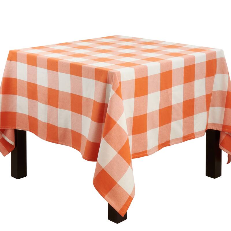 Tablecloth With Buffalo Plaid Design