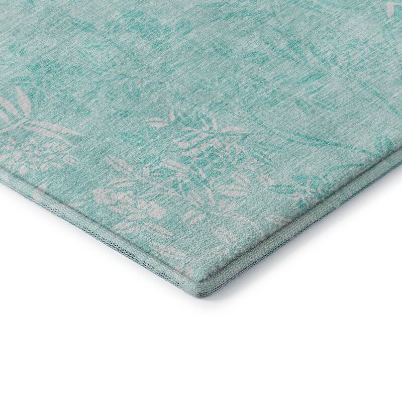 Premium Washable Super Soft Floral Imprints Mayfield Rug