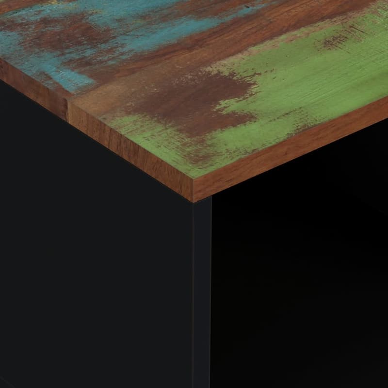 vidaXL Coffee Table 31.5"x19.7"x15.7" Solid Wood Mango&Engineered Wood