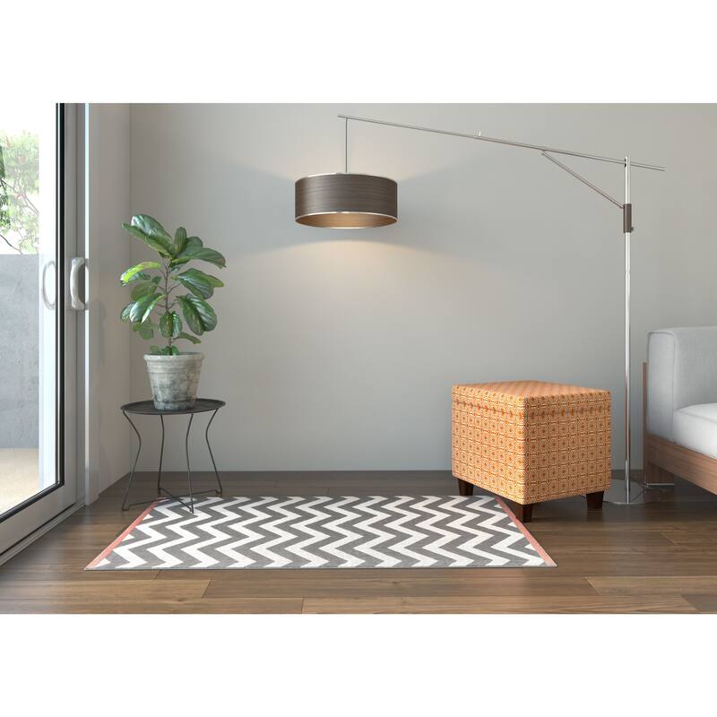 Porch & Den Dracena Fashion Storage Cube Ottoman