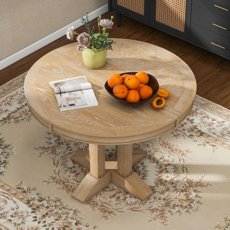 56'' Dining Table Extendable Oval Table