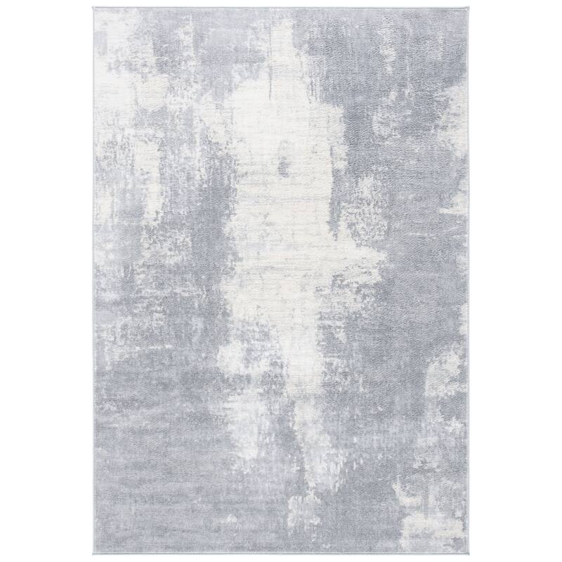 SAFAVIEH Jasper Maleah Modern Abstract Rug - 5'3" x 7'6" - Light Grey/Ivory