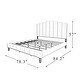 preview thumbnail 30 of 55, Tufted Upholstered Platform Bed with Sturdy Center Legs and Elegant Headboard for Bedroom by HULALA HOME