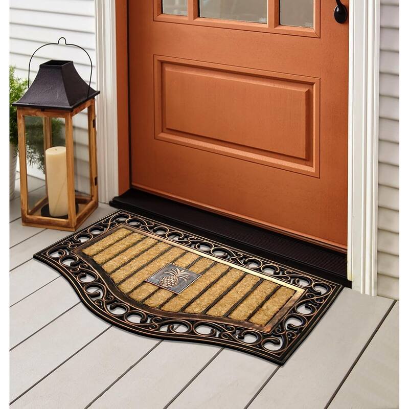 A1HC Natural Coir and Rubber Thick Durable Outdoor Doormats 18" x 30"