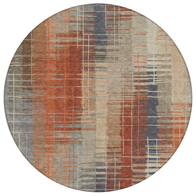 Machine Washable Indoor/ Outdoor Contemporary Aaron Chantille Rug