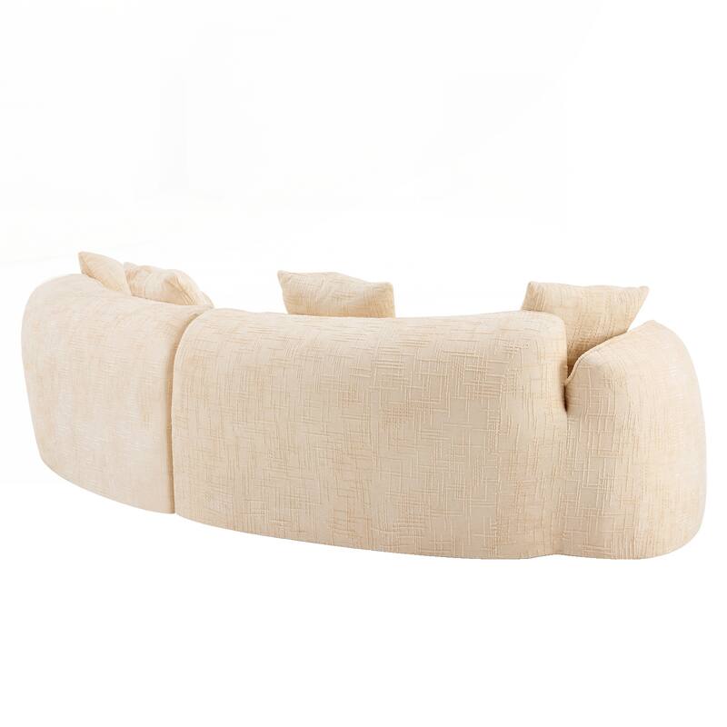 Curved Compressed Sofa, Creative Nordic-style Design for Living Room