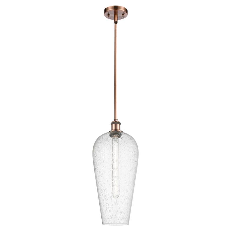 Innovations Lighting Endless Possibilities Ballston - Chelsea - 1 Light 8" Stem Hung Mini Pendant - Antique Copper/Seedy