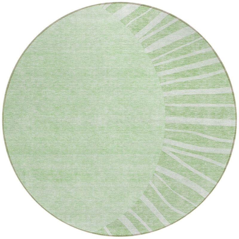 HomeRoots Abstract Transitional Rectangle Outdoor Rug
