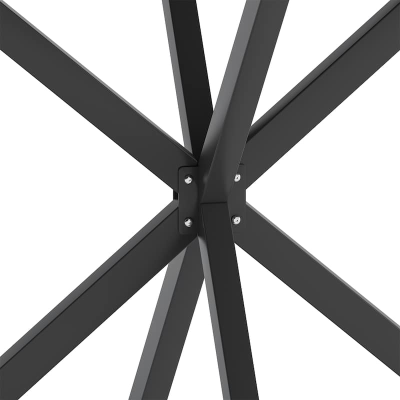 47.24'' Modern Cross Leg Round Dining Table
