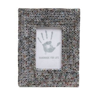 Novica Handmade Straw Memories Recycled Paper Photo Frame (3X5) - Bed ...