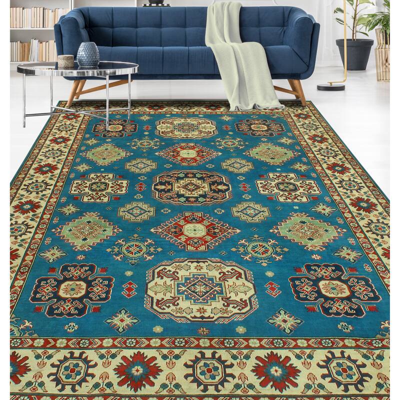 Noori Rug Kazak Ender Blue/Ivory Rug - 8'4" x 11'9"