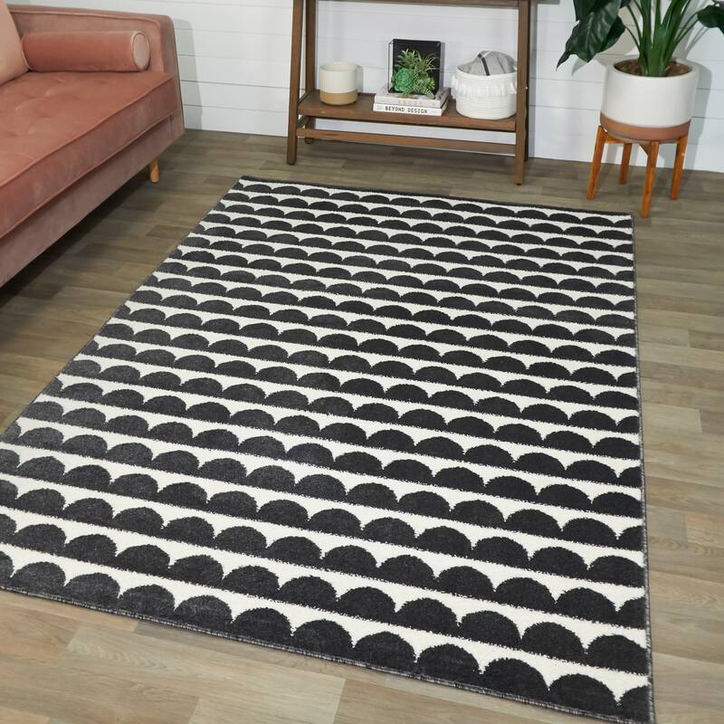 Palmer Modern Striped Area Rug