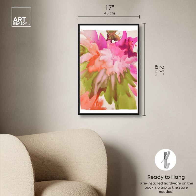 Vibrant Fluidity Floral IV Canvas by Art Remedy