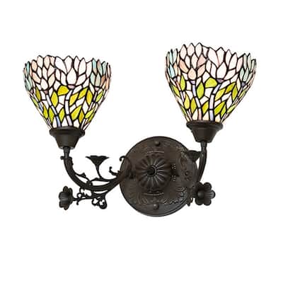 Meyda Tiffany 36100 2 Light 11" Tall Wall Sconce