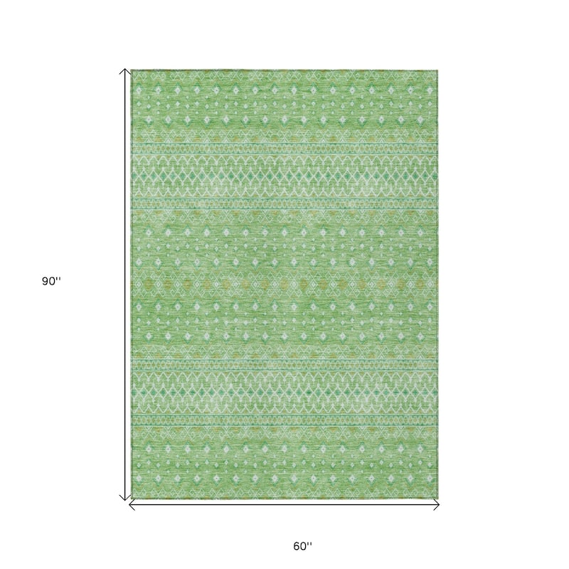 HomeRoots Tribal Transitional Rectangle Outdoor Rug