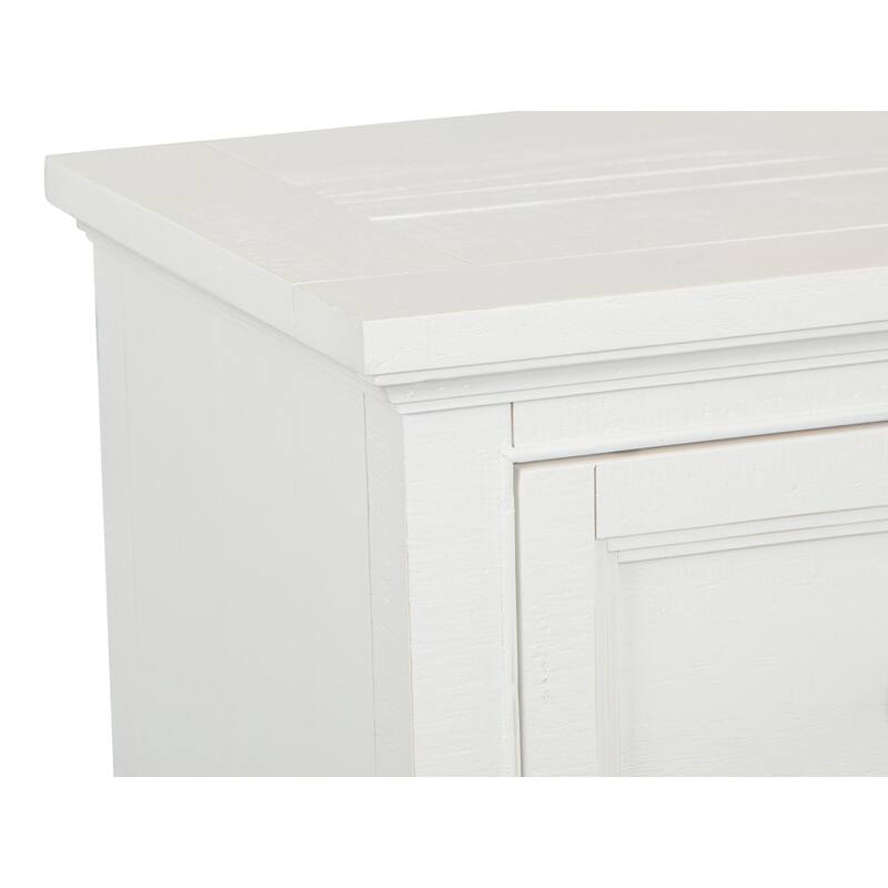 Magnussen Home Heron Cove Chalk White and Dovetail Grey Small Drawer Nightstand