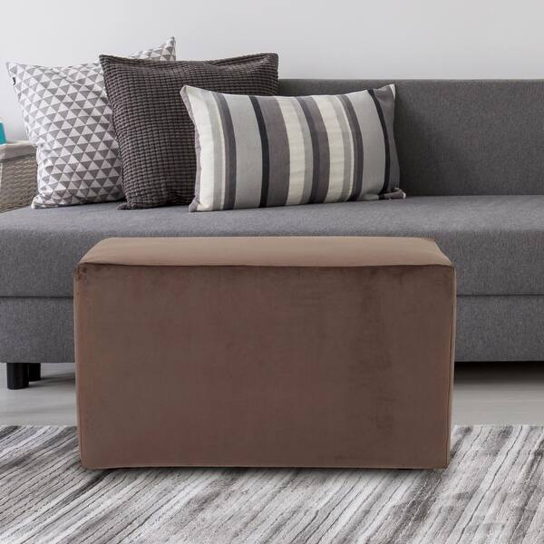 slide 2 of 5, Allan Andrews Universal Bench with Slipcover, Bella Collection Brown