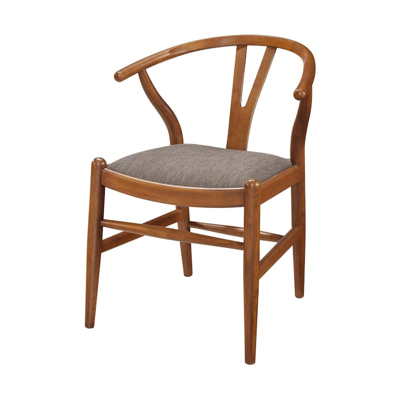 Guinea Walnut Y-Shaped Dining Side Chair (Set of 2)