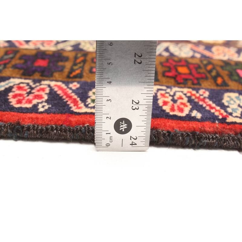 ECARPETGALLERY Hand-knotted Teimani Dark Brown Wool Rug - 2'11 x 4'6