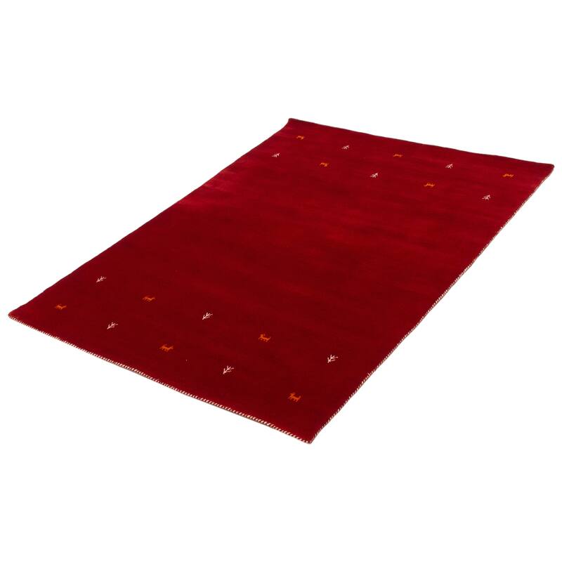 Kashkuli Gabbeh Red Rug 5'3" x 7'4" - 5'3 x 7'4