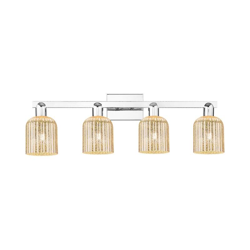 Innovations Lighting 716-4W-11-32 Bridal Veil Vanity Bridal Veil 4 - Polished Chrome / Mercury