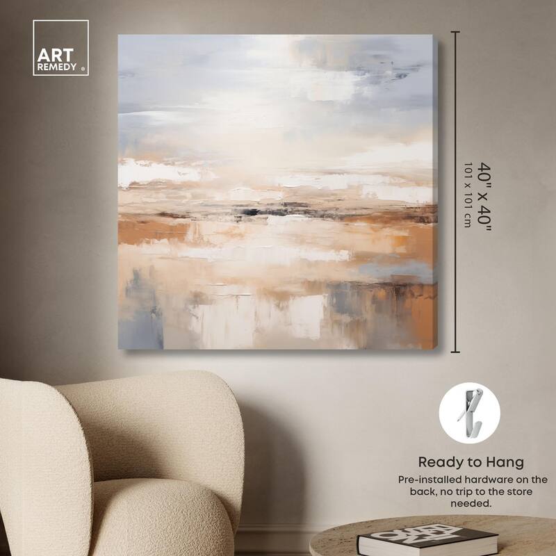 Coastal Calm Canvas by Art Remedy, Gallery Wrapped