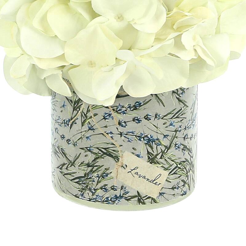 Hydrangea Arrangement in a Glass Vase