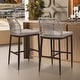 preview thumbnail 8 of 8, Rattan Height Bar Stools with Back and Cushions Set of 2