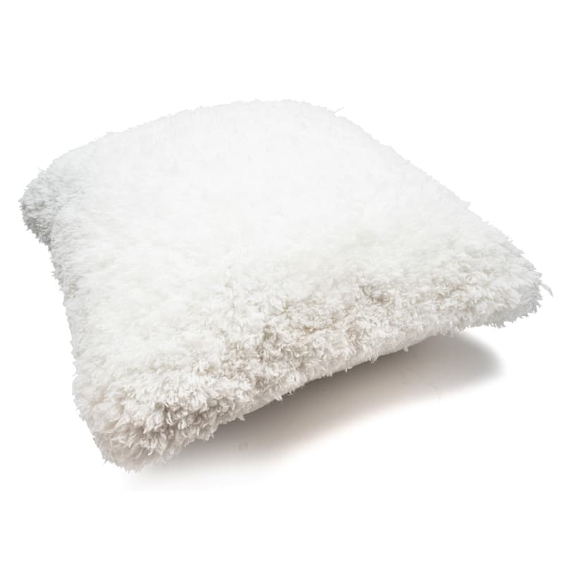 Loominaire Handmade "Hekla" Micro Poly Fiber Easy Maintenance Shaggy Throw Pillow