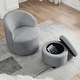 preview thumbnail 44 of 54, 360 Swivel Barrel Chair with Round Storage Chair