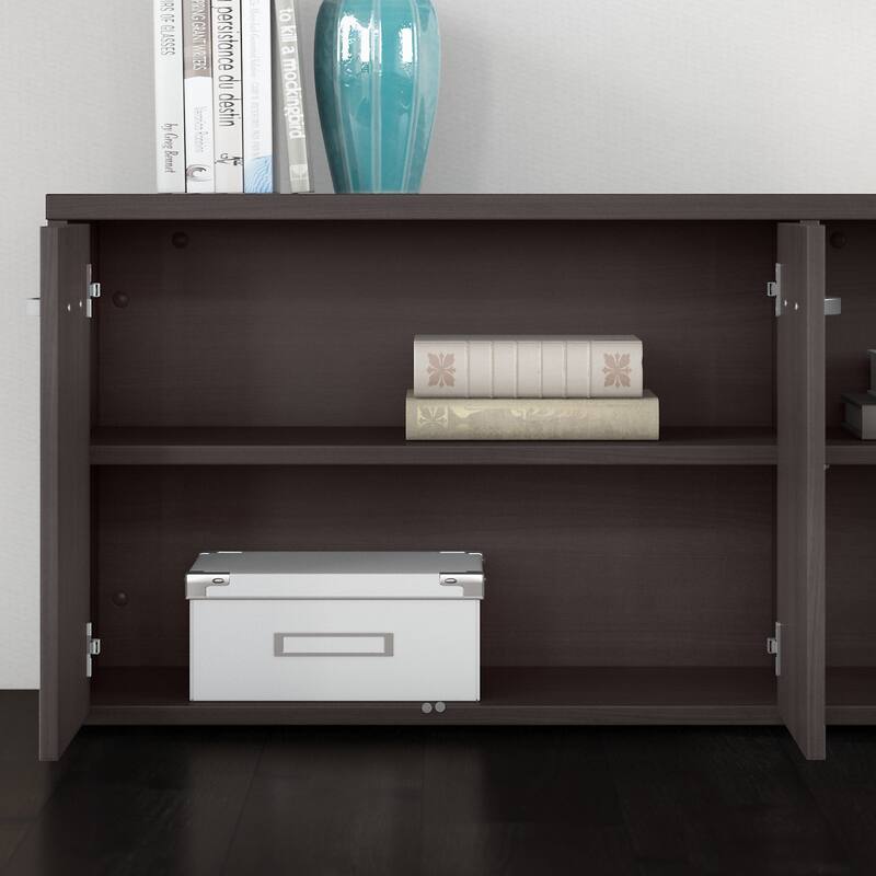 Studio C Low Storage Cabinet with Doors by Bush Business Furniture